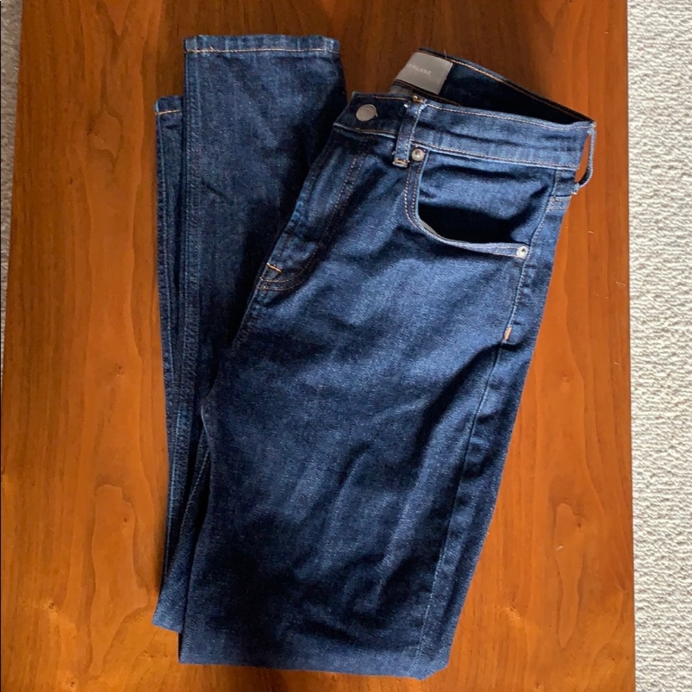 Everlane Dark Blue High Rise Skinny Jeans